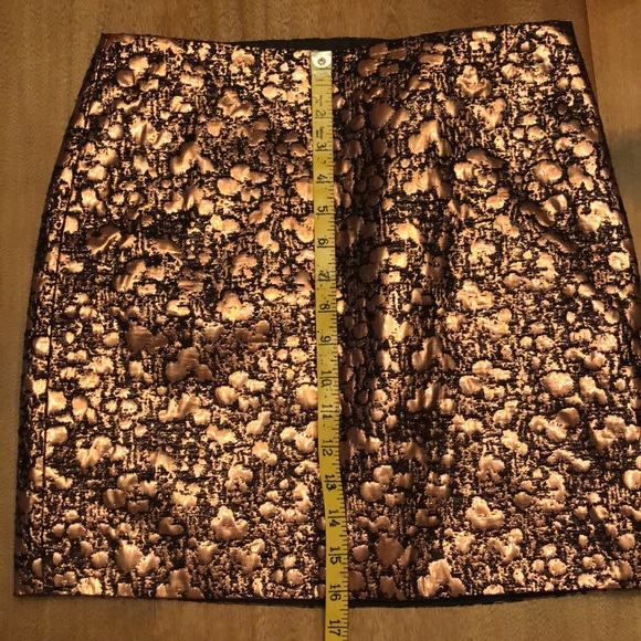 RW&CO copper metallic print skirt size 2 - Picture 2 of 6